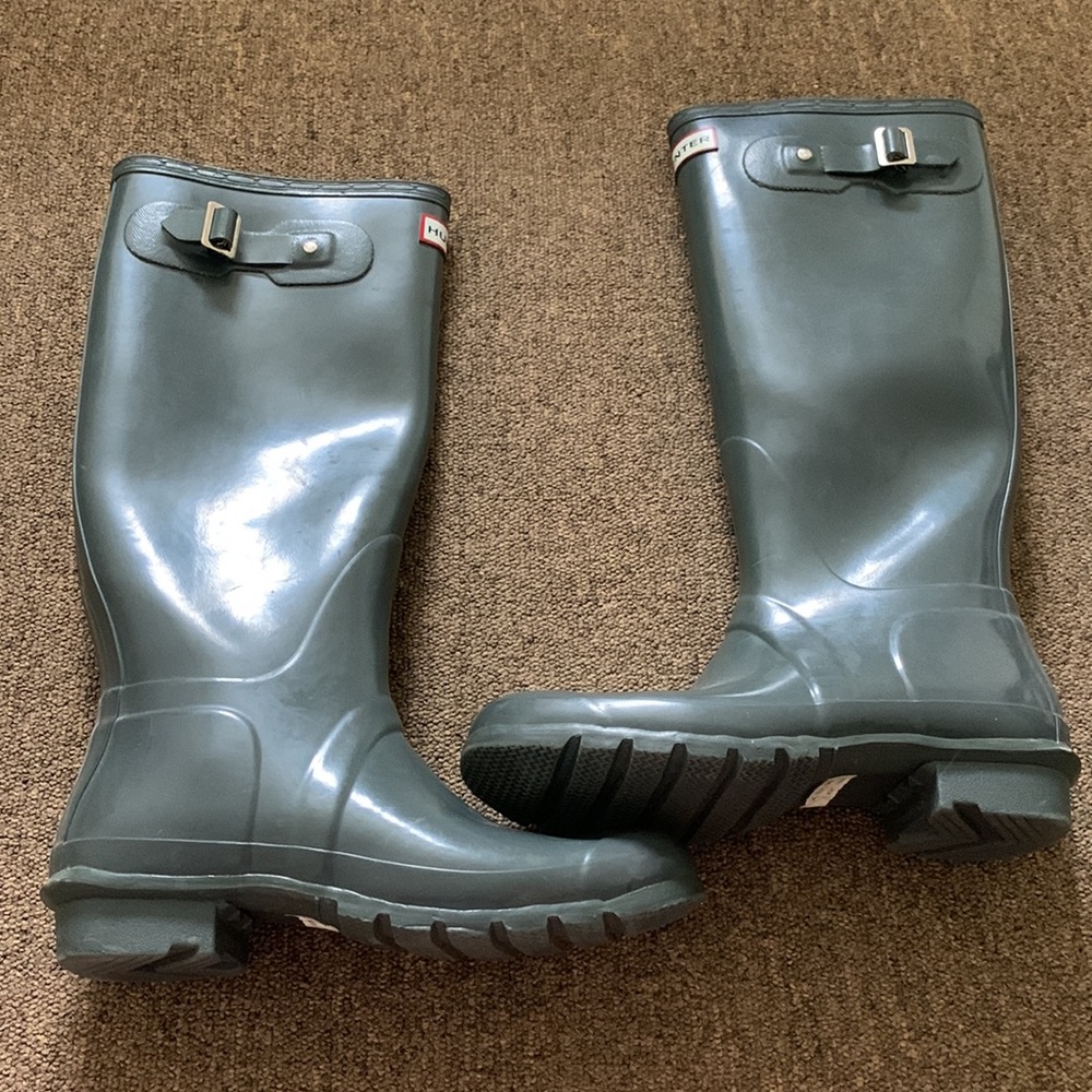 Original Hunter Glossy Rain Boots - Size 9